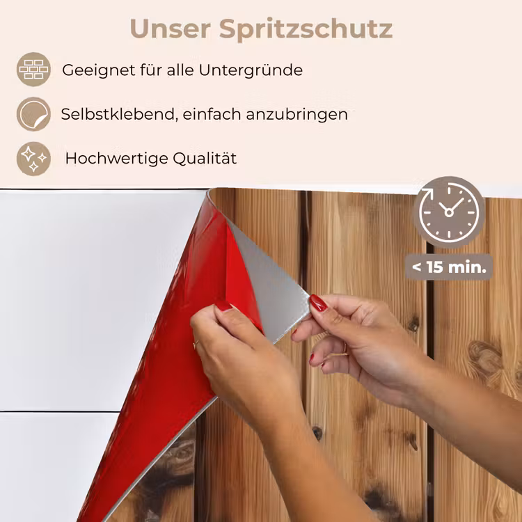 Hout - Planken - Bruin keuken achterwand spatscherm klein -spatscherm_DE