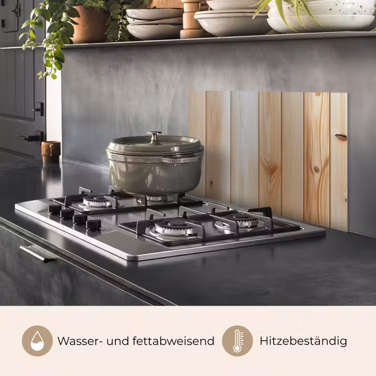 Hout - Planken - Licht keuken achterwand spatscherm klein -usp_DE
