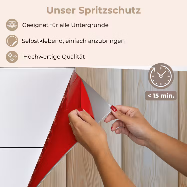 Hout - Planken - Licht keuken achterwand spatscherm klein -spatscherm_DE