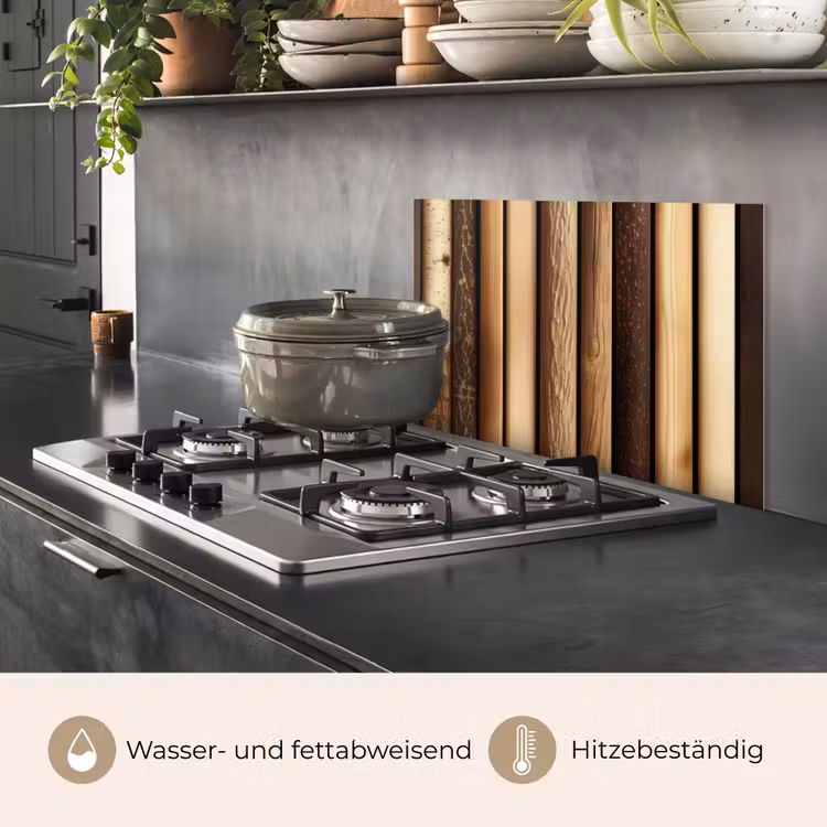 Hout - Planken - Natuurlijk keuken achterwand spatscherm klein -usp_DE