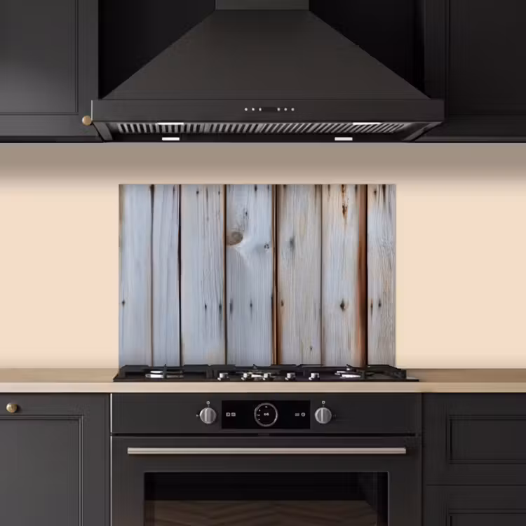 Hout - Planken - Verweerd keuken achterwand spatscherm klein -sfeer1