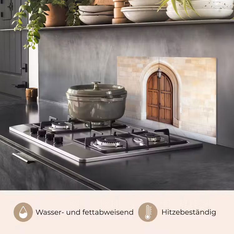 Houten - Deur - Lantaarn keuken achterwand spatscherm klein -usp_DE