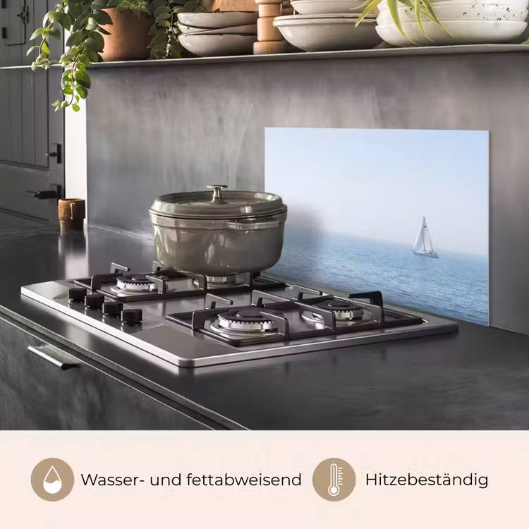 Horizon - Zeilboot - Zee keuken achterwand spatscherm klein -usp_DE