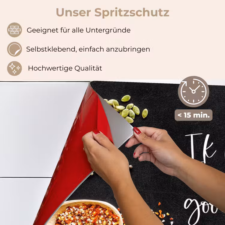 Ik gooi dingen in de pan en duim - Keuken - Quotes - Spreuken - Humor keuken achterwand spatscherm klein -spatscherm_DE
