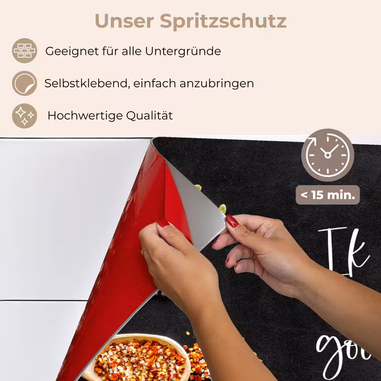 Ik gooi dingen in de pan en duim - Keuken - Quotes - Spreuken - Humor keuken achterwand spatscherm klein -spatscherm_DE