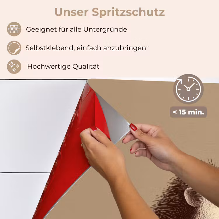 Egel - Snuitje - Bruin - Stekels keuken achterwand spatscherm klein -spatscherm_DE