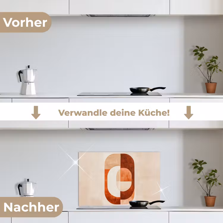 Illustratie - Abstract - Vormen - Rood keuken achterwand spatscherm klein -voor_na_DE