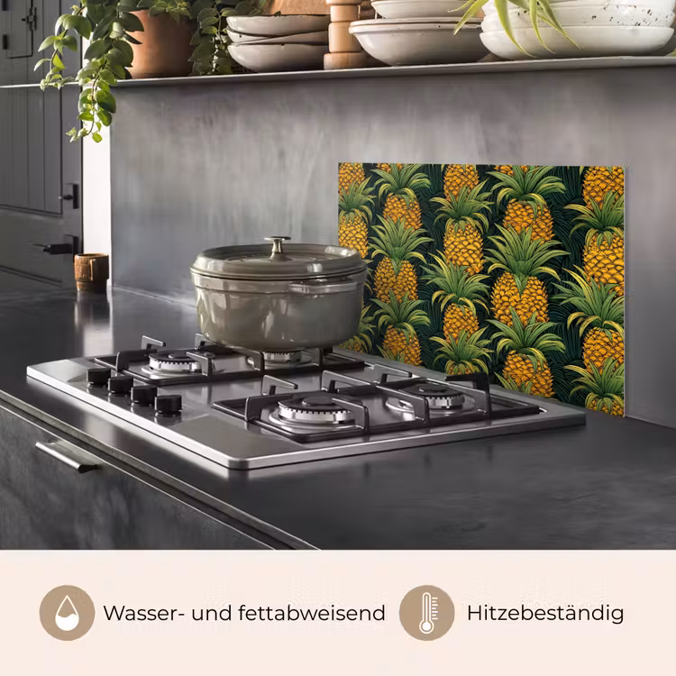 Illustratie - Patroon - Ananas keuken achterwand spatscherm klein 900 -usp_DE