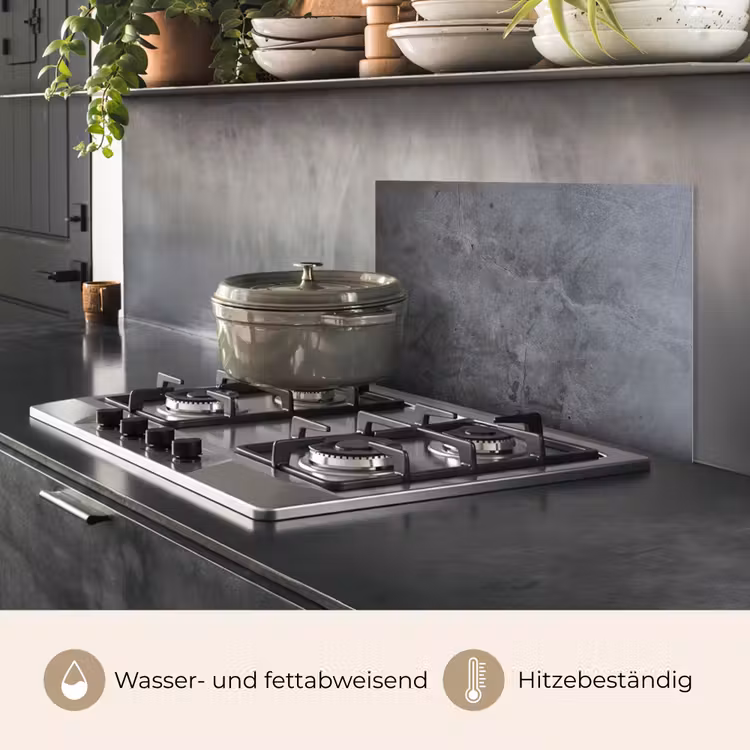Industrieel - Beton - Grijs - Leisteen - Retro keuken achterwand spatscherm klein -usp_DE