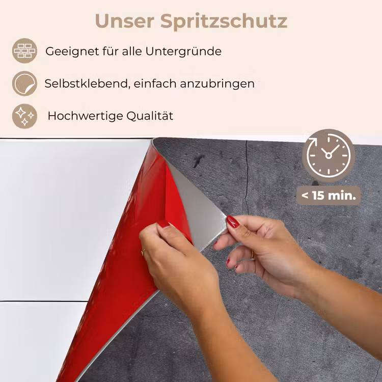 Industrieel - Beton - Grijs - Leisteen - Retro keuken achterwand spatscherm klein -spatscherm_DE