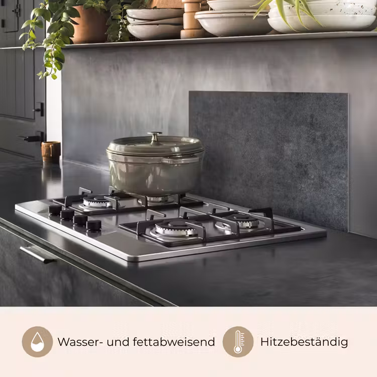 Industrieel - Leisteen - Grijs - Structuur - Beton keuken achterwand spatscherm klein -usp_DE