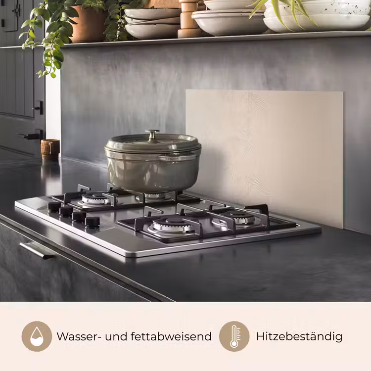 Japandi - Beige - Modern keuken achterwand spatscherm klein -usp_DE