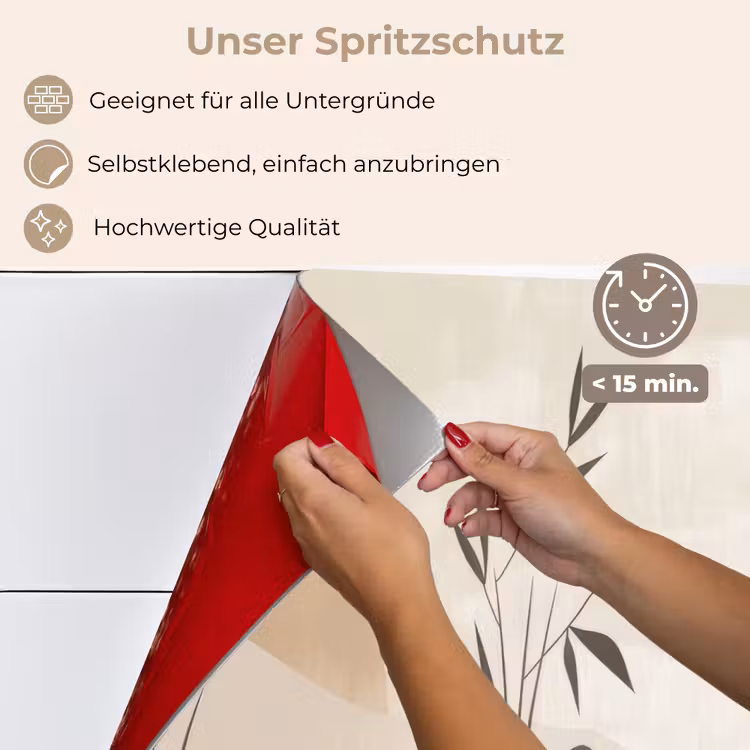 Japandi - Landschap - Beige keuken achterwand spatscherm klein -spatscherm_DE
