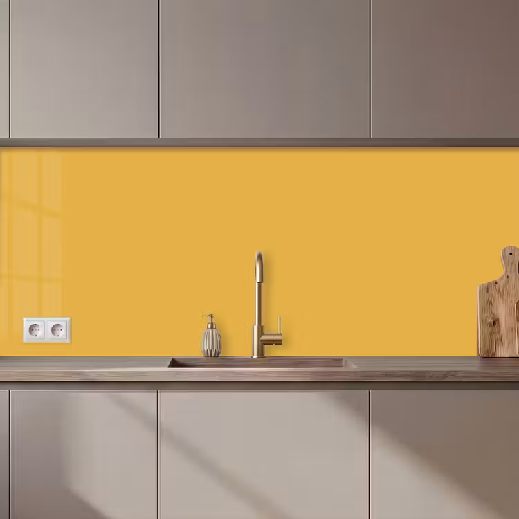 Joyful - Mustard - Geel keuken achterwand 2 middel 871 zz_3dshopping