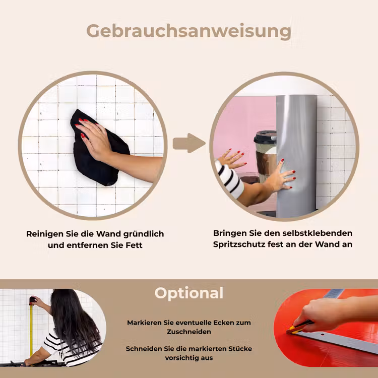 Koffiebekers - Deksel - Verf - Textuur keuken achterwand spatscherm klein -gebruiksaanwijzing_DE