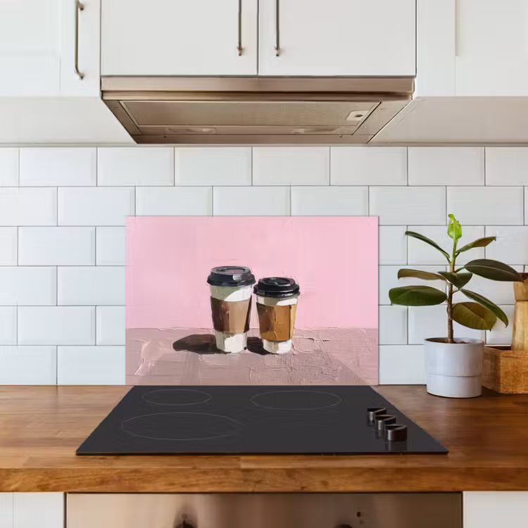Koffiebekers - Deksel - Verf - Textuur keuken achterwand spatscherm klein -sfeer2