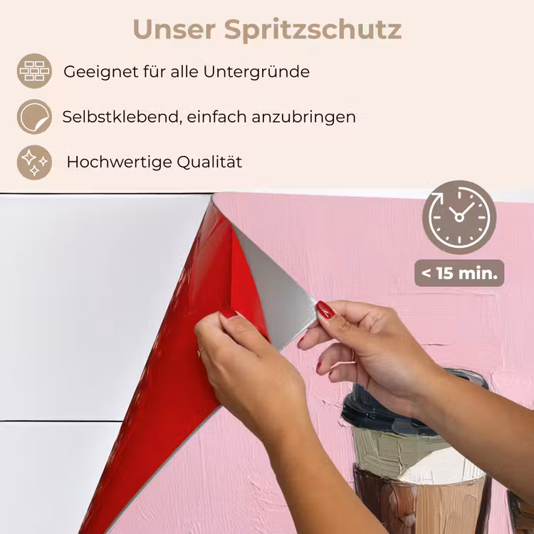 Koffiebekers - Deksel - Verf - Textuur keuken achterwand spatscherm klein -spatscherm_DE