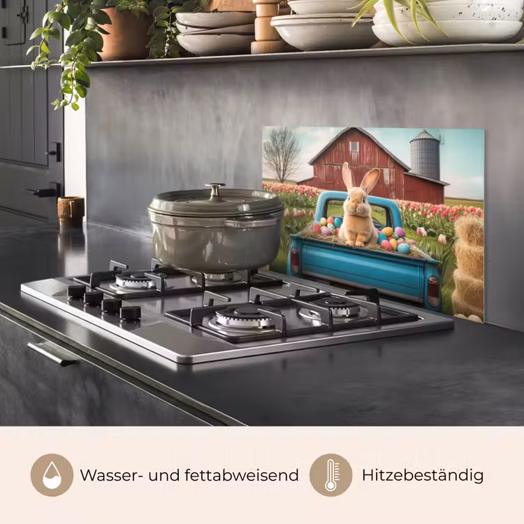Konijn - Boerderij - Eieren keuken achterwand spatscherm klein -usp_DE