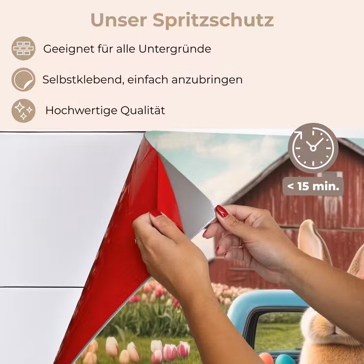 Konijn - Boerderij - Eieren keuken achterwand spatscherm klein -spatscherm_DE