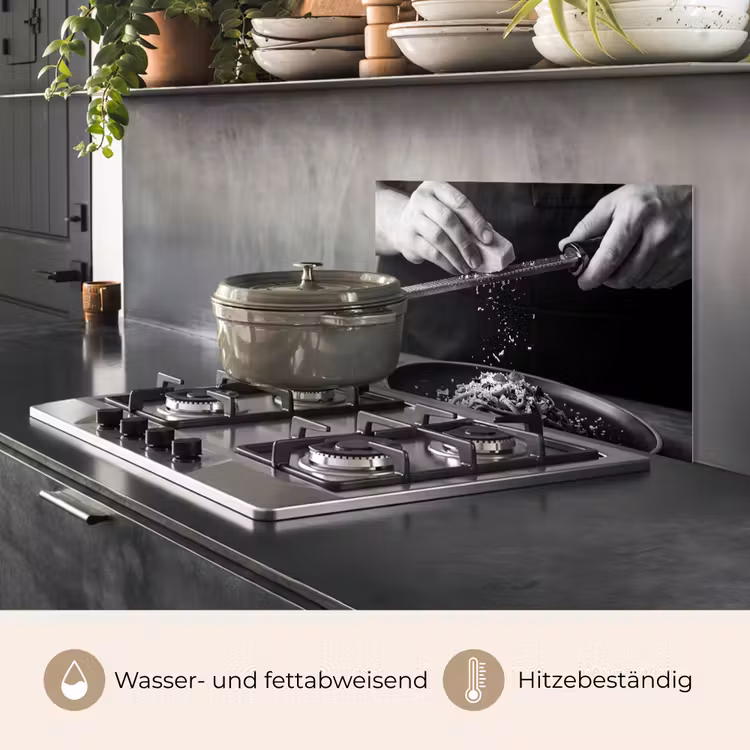 Kaas - Pasta - Rasp keuken achterwand spatscherm klein -usp_DE