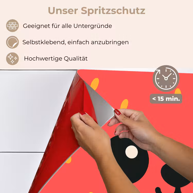 Kat - Aardbei - Cartoon keuken achterwand spatscherm klein -spatscherm_DE