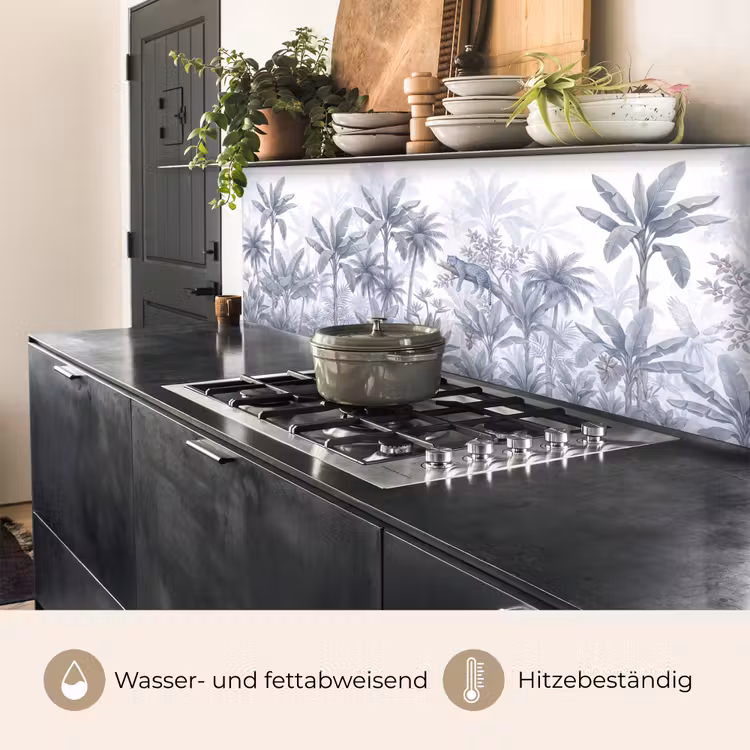 Kat - Tropisch bos - Modern - Grijs keuken achterwand 2 middel -usp_DE