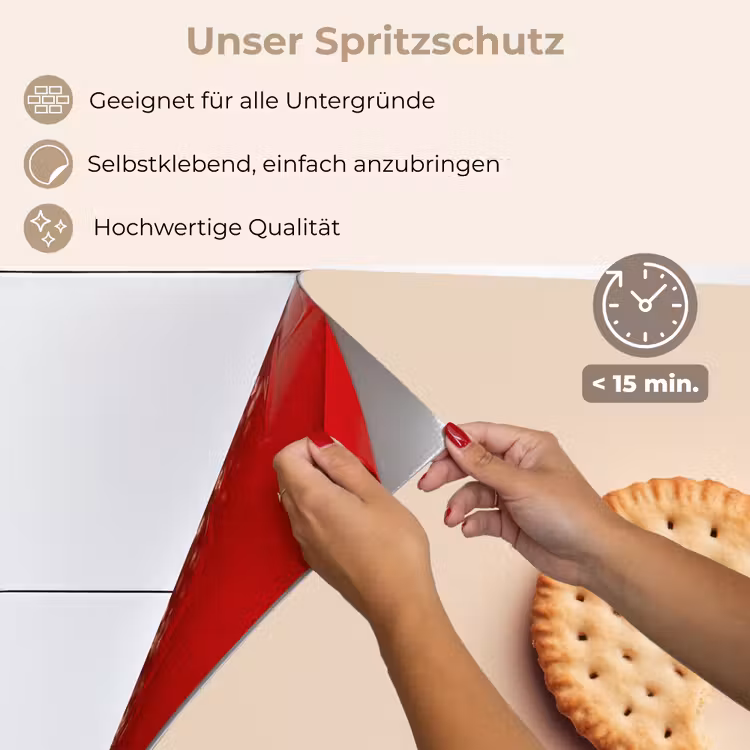 Koekje - Kruimels - beige keuken achterwand spatscherm klein -spatscherm_DE