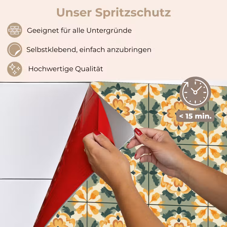 Keramiek - Verweerd - Kleurrijk keuken achterwand spatscherm klein 900 -spatscherm_DE