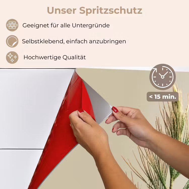 Dennentak - Naaldvormige bladeren - Lichtgroen keuken achterwand spatscherm klein -spatscherm_DE
