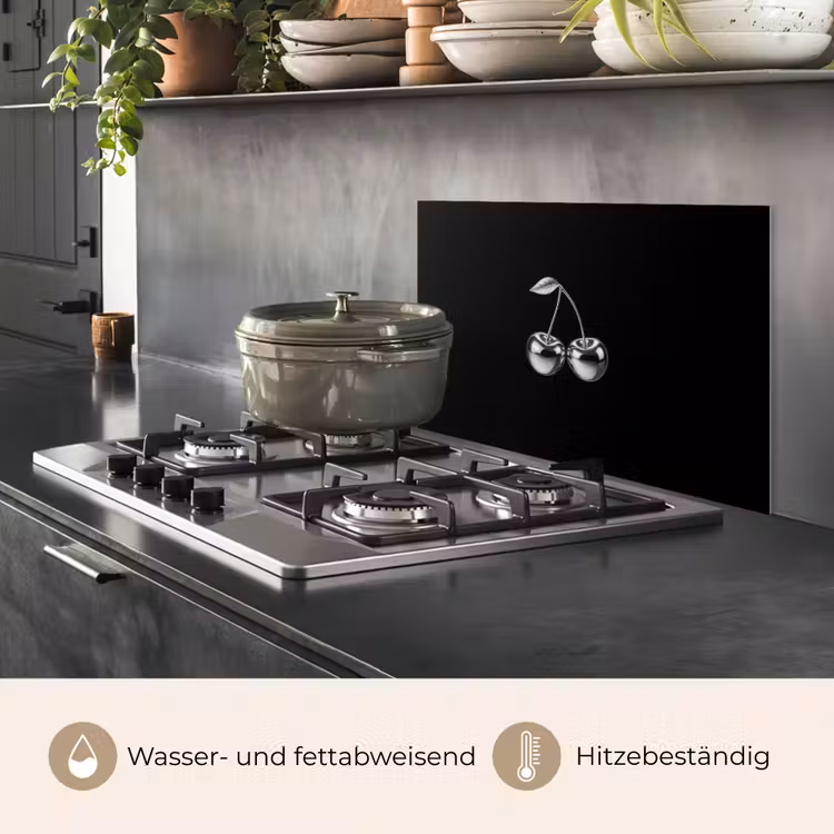 Kers - Luxueus - Metallic keuken achterwand spatscherm klein -usp_DE