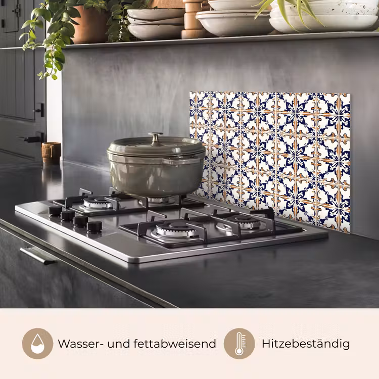 Klassiek - Patroon - Kleurrijk keuken achterwand spatscherm klein 900 -usp_DE