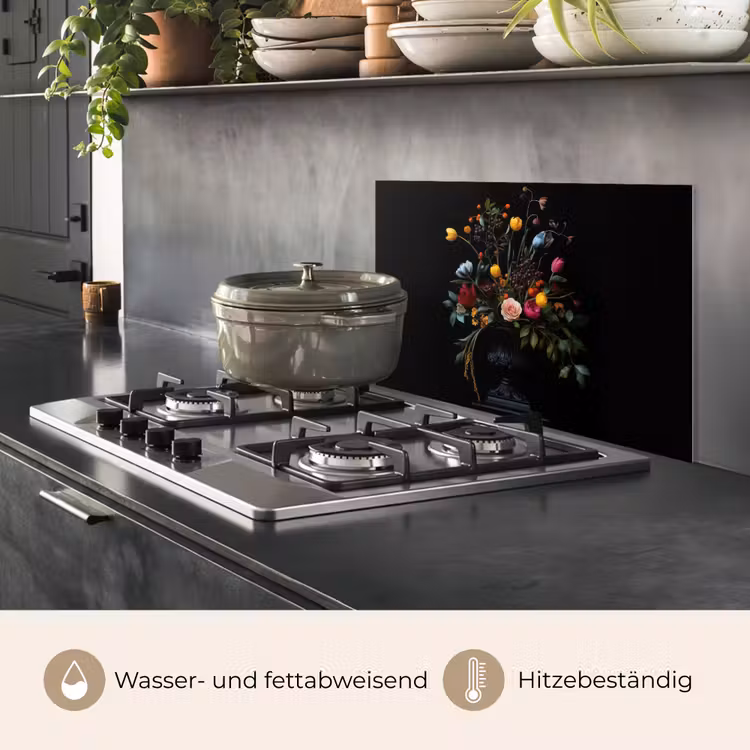 Klassiek - Vaas - Boeket - Bloemen keuken achterwand spatscherm klein -usp_DE
