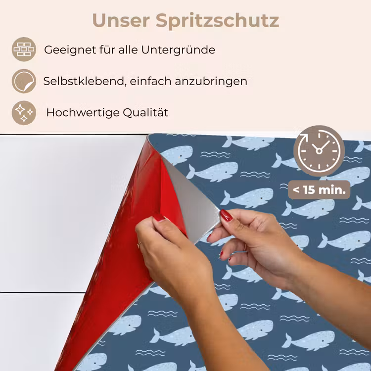 Klein - Oceaan - Golven - Blauw keuken achterwand spatscherm klein 900 -spatscherm_DE