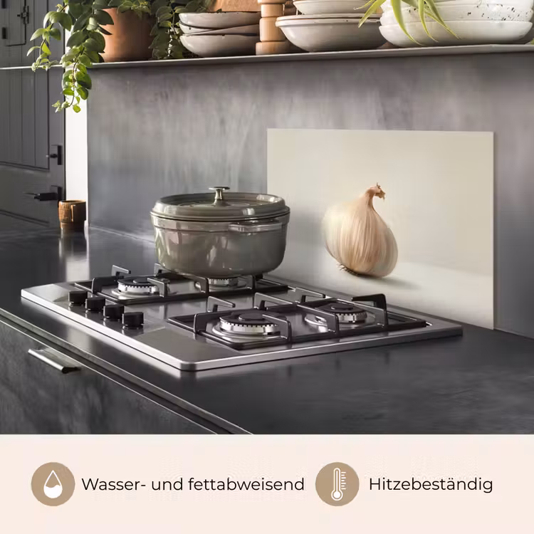 Knoflook - Natuurlijk - Beige keuken achterwand spatscherm klein -usp_DE