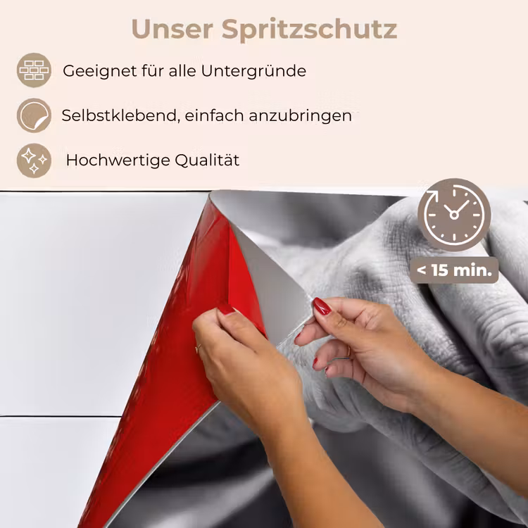 Chef - Garnering - Gerecht keuken achterwand spatscherm klein -spatscherm_DE