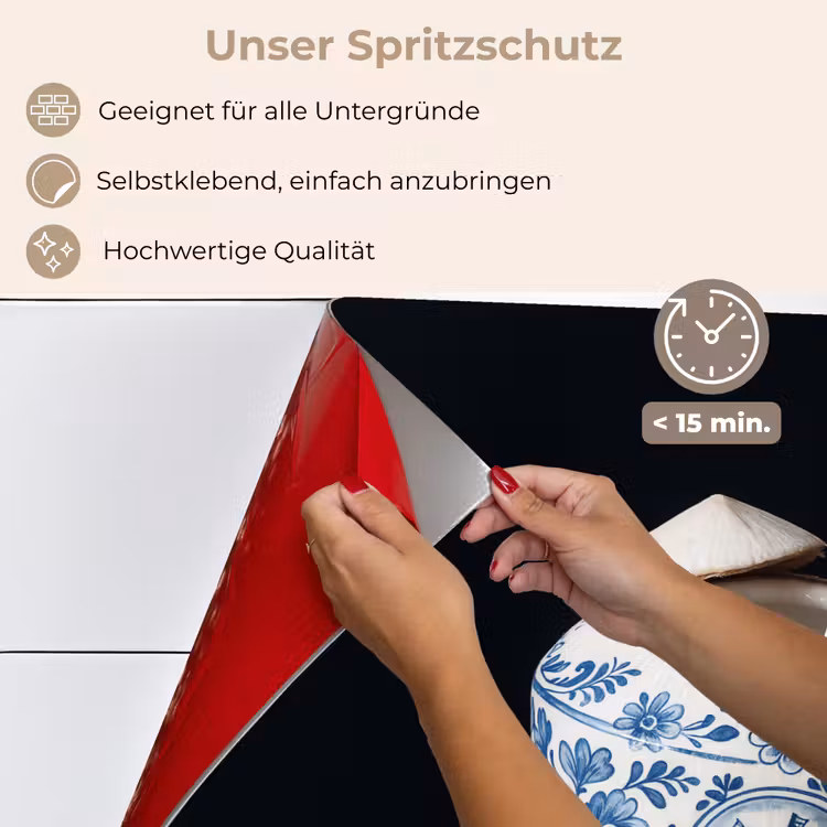Kokosnoot - Eten - Delfts blauw - Drinken keuken achterwand spatscherm klein -spatscherm_DE