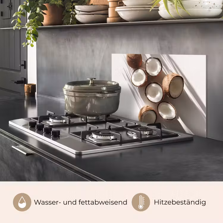 Kokosnoten - Bruin - Shaduw keuken achterwand spatscherm klein -usp_DE