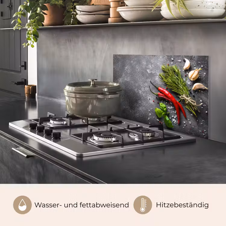 Contrast in Smaak en Textuur keuken achterwand spatscherm klein -usp_DE