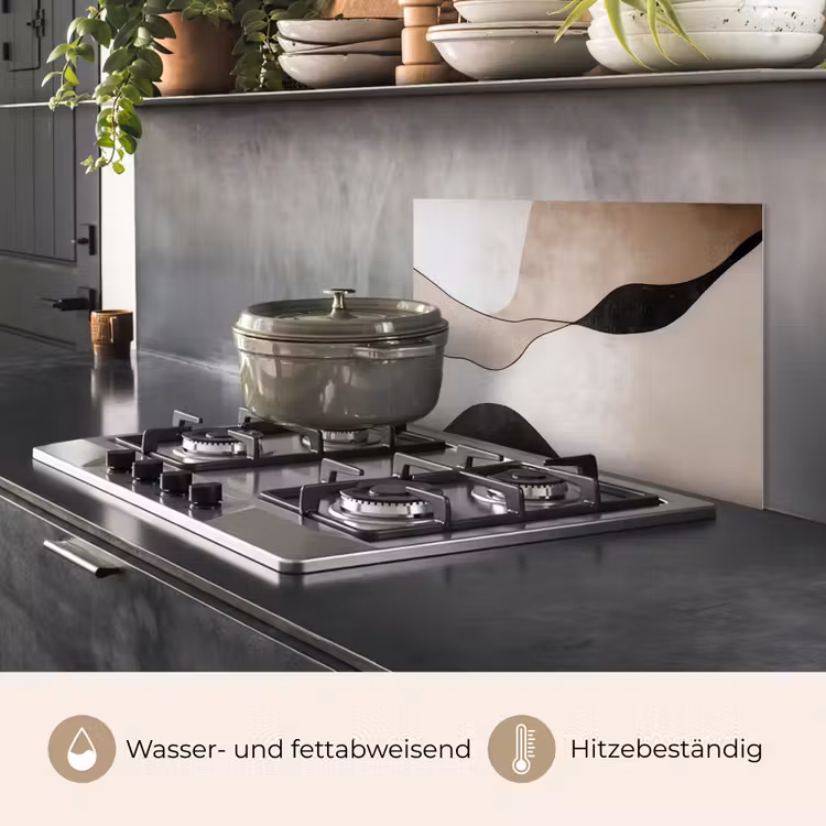 Contourlijnen - Abstracte landschap keuken achterwand spatscherm klein -usp_DE