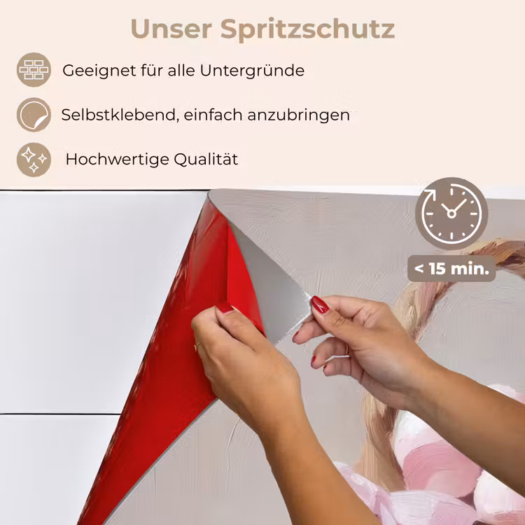 Mand - Eieren - Roze keuken achterwand spatscherm klein -spatscherm_DE