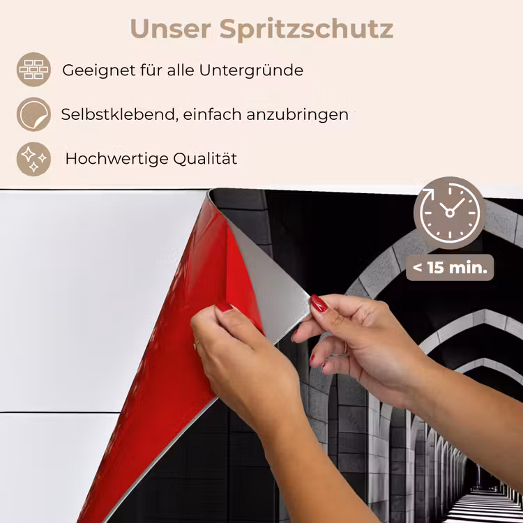 Gang - Bogen - Schaduw - Diepte keuken achterwand spatscherm klein -spatscherm_DE