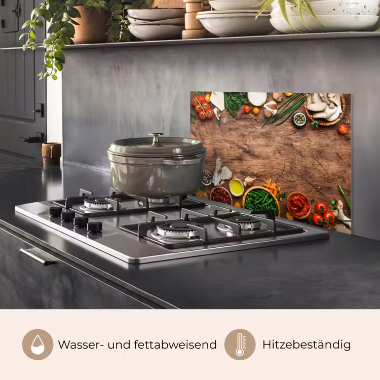 Kruiden - Groente - Rustiek keuken achterwand spatscherm klein -usp_DE