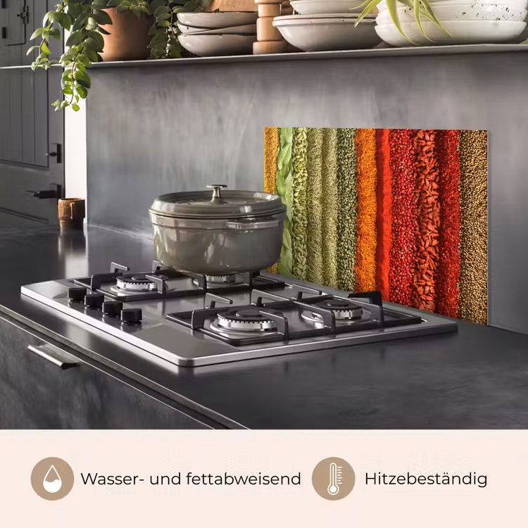 Kruiden - Specerijen - Kleurrijk keuken achterwand spatscherm klein -usp_DE