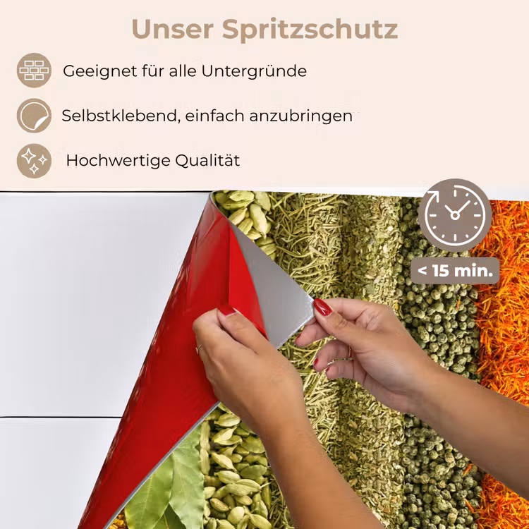 Kruiden - Specerijen - Kleurrijk keuken achterwand spatscherm klein -spatscherm_DE