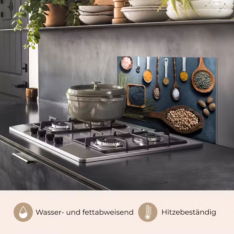 Kruiden - Lepels - Specerijen - Keuken keuken achterwand spatscherm klein -usp_DE