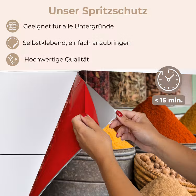 Kruiden - Ton - Specerijen - Geel - Bruin keuken achterwand spatscherm klein -spatscherm_DE