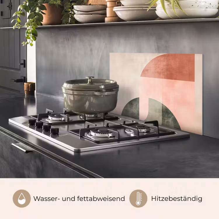 Cirkel - Abstract - Roze keuken achterwand spatscherm klein -usp_DE