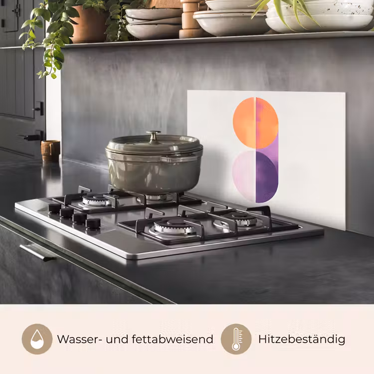 Cirkels - Abstract - Paars keuken achterwand spatscherm klein -usp_DE