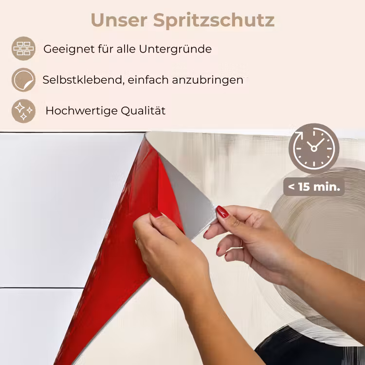 Cirkels - Vorm - Beige - Abstract keuken achterwand spatscherm klein -spatscherm_DE