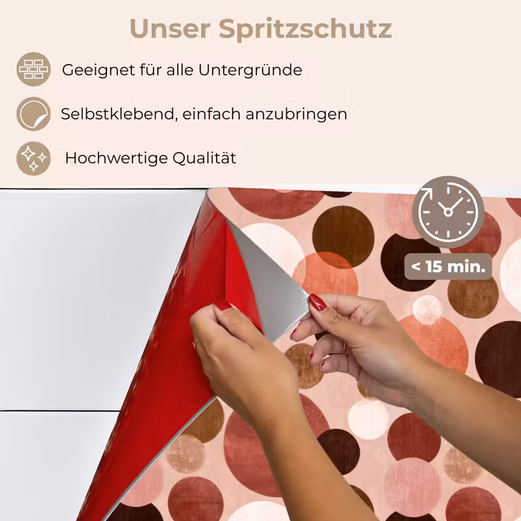 Cirkels - Modern - Kleurrijk keuken achterwand spatscherm klein 900 -spatscherm_DE